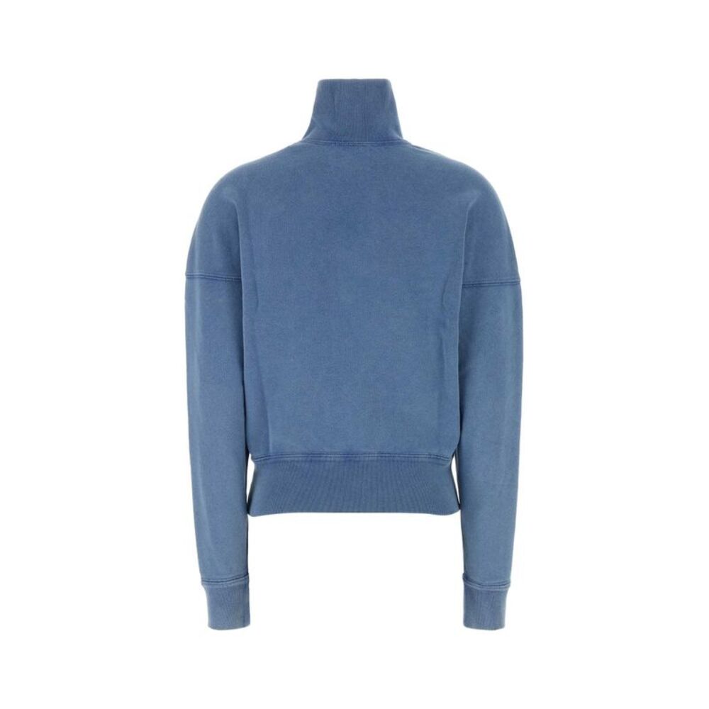 Isabel Marant Etoile Women Air Force Blue Cotton Blend Ross Sweatshirt - Picture 2 of 2